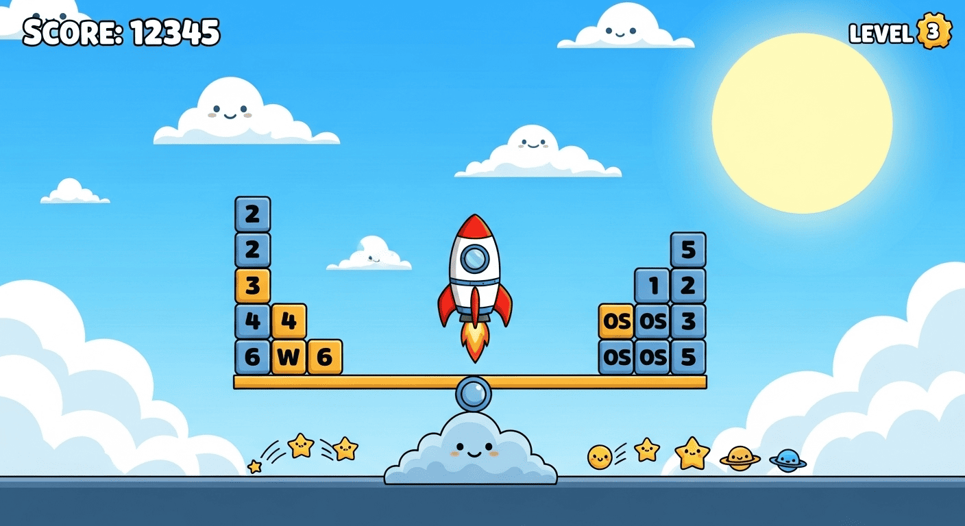 Rocket Balance Even Odd